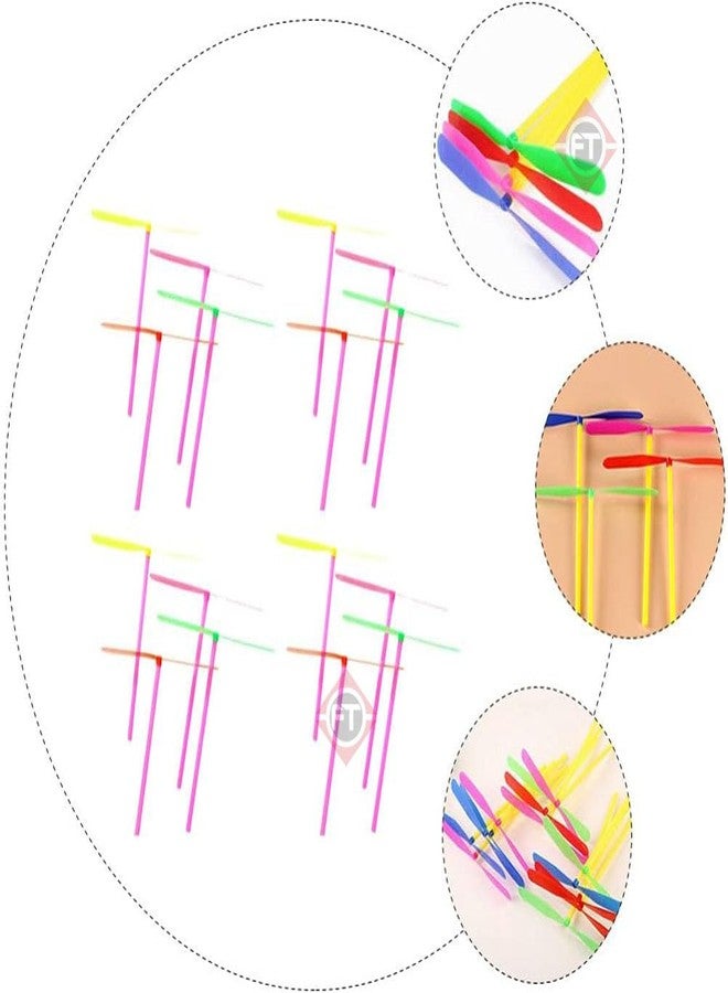 Firstly Traders Mini Plastic Flying Toys/Bamboo Dragonfly Propeller Toy Kids Outdoor Playing Party Favors Toy Gifts-36 Piece Durable - Image 5